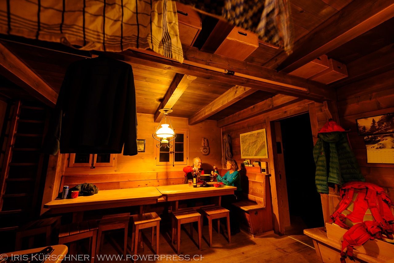 Einkehren in der Selbstversorgerhütte Hohgant.