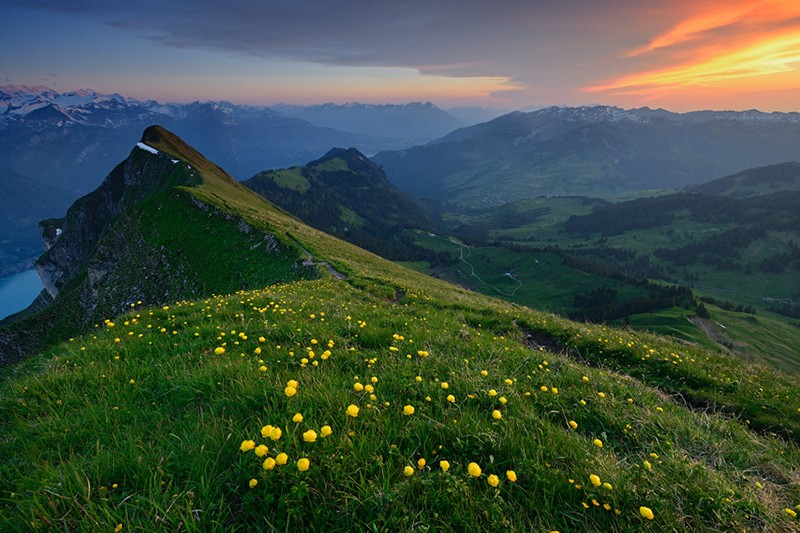 Ein Bild zum Träumen: Abendrot beim Augstmatthorn. Bild: natur-welten.ch