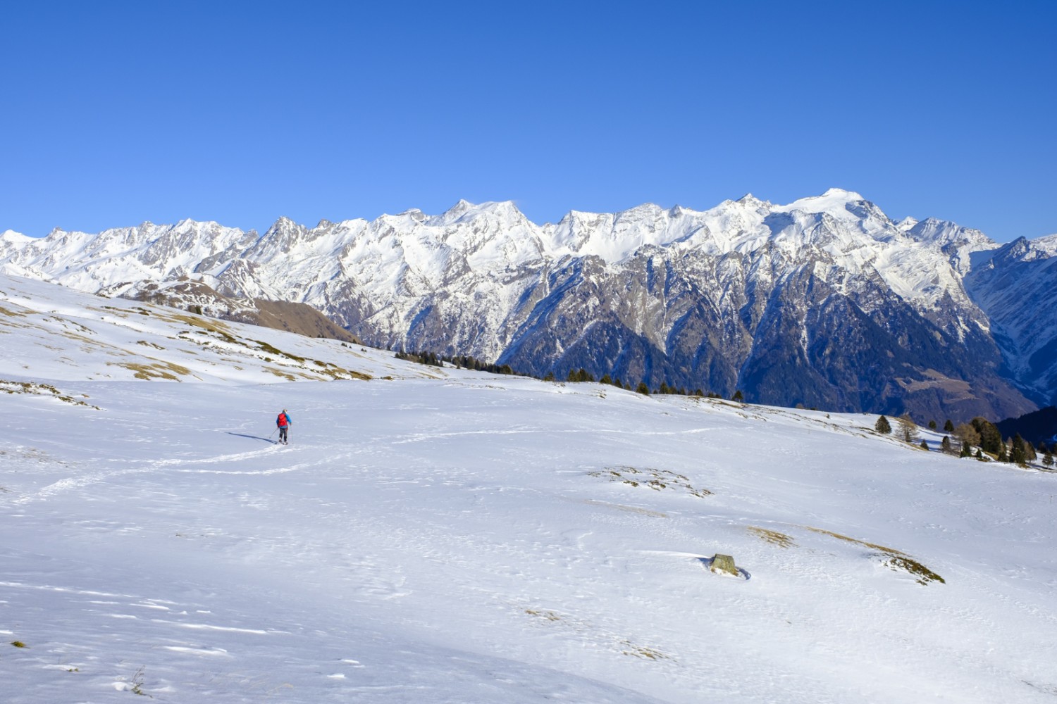 Solitude sur la terrasse qui surplombe la vallée Santa Maria. Photo: Iris Kürschner