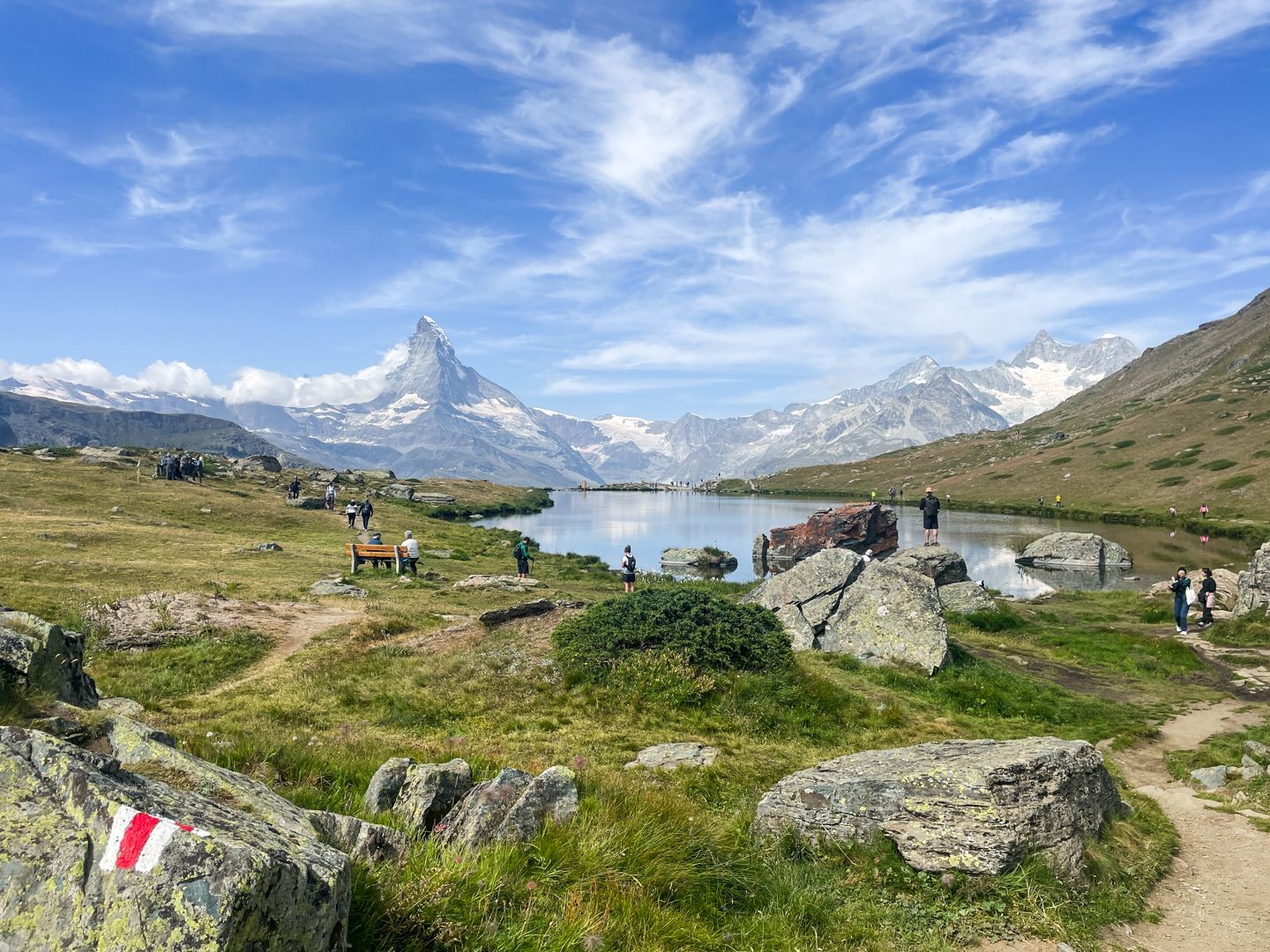 Belebt ist es schliesslich am Stellisee unten.