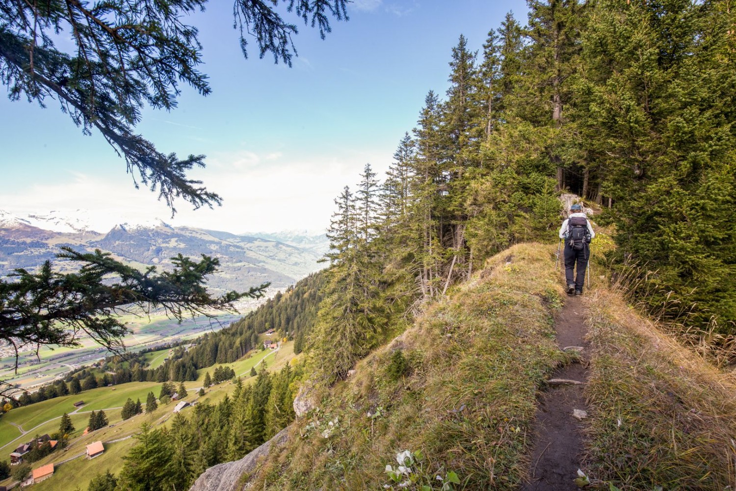 Vor und nach dem Gipfel erfordert der Weg etwas Aufmerksamkeit und sicheren Tritt.