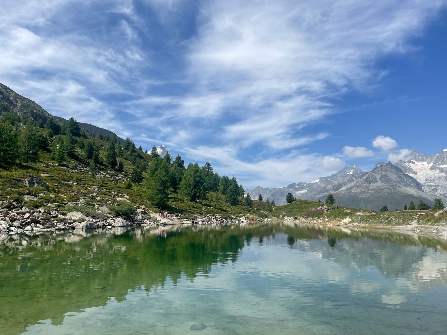 Der Grüensee ist etwas kleiner und weniger stark besucht.