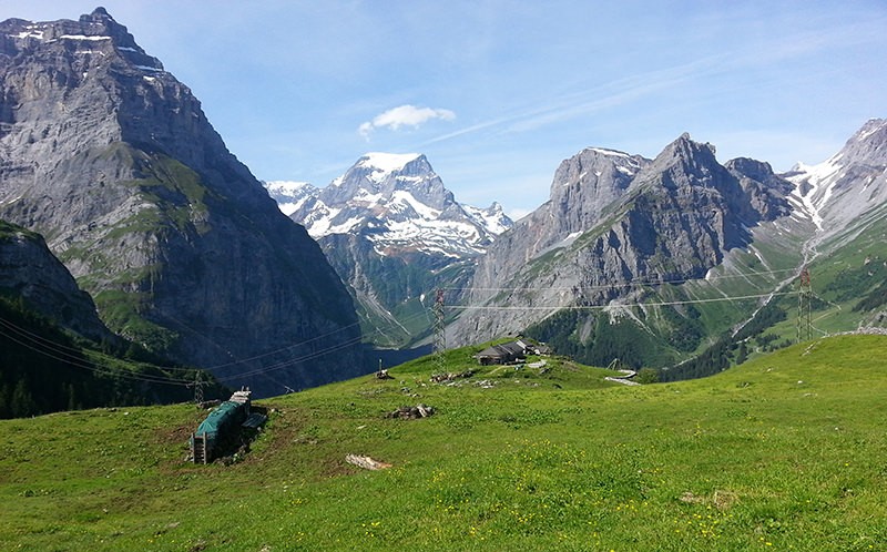 Blick von der Baumgartenalp zum Tödi.
Bild: F. Marti