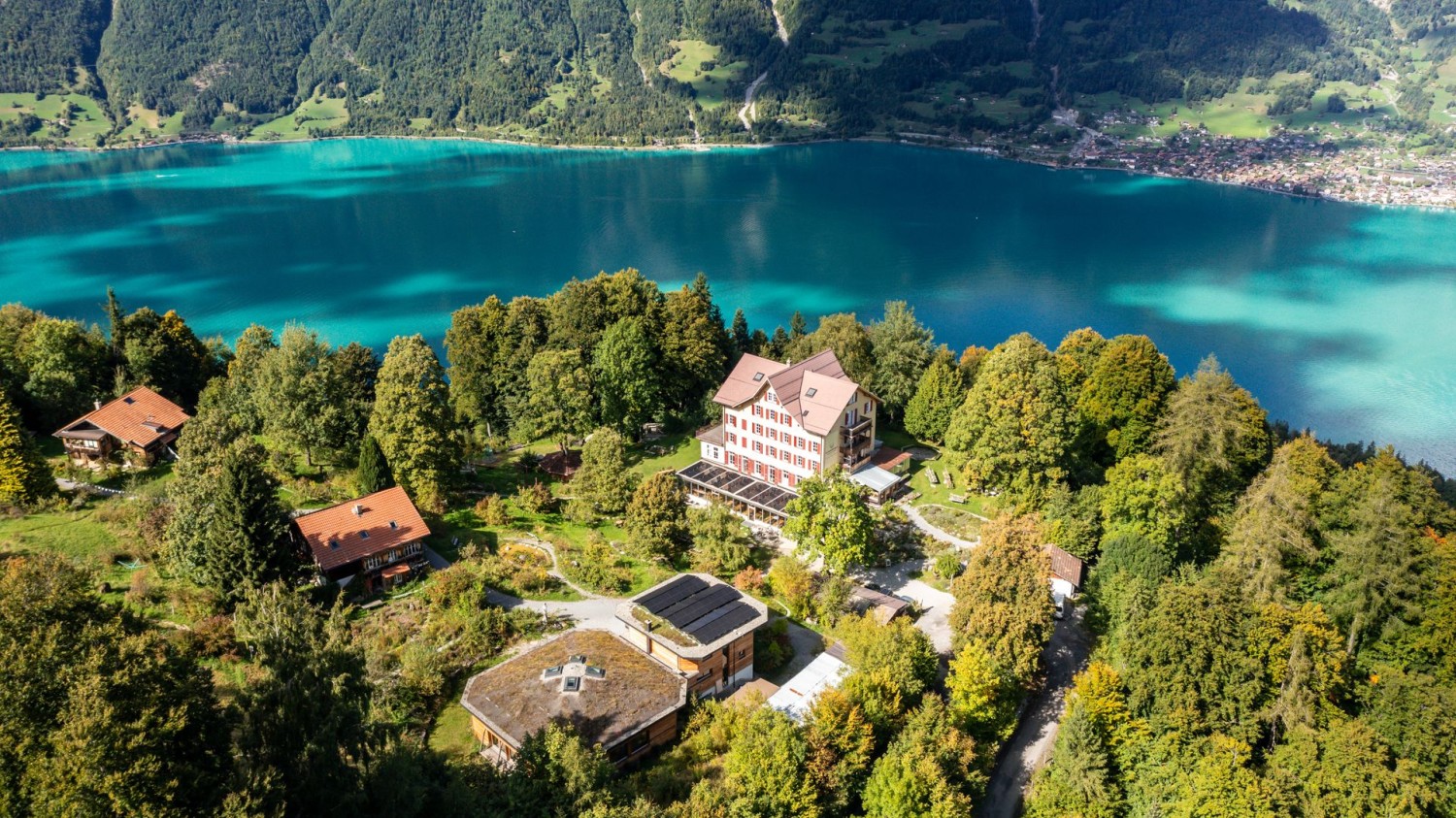 Die Schweibenalp thront hoch über dem Brienzersee.